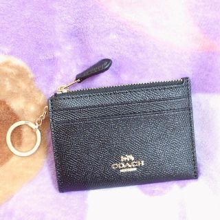 コーチ(COACH)の新品COACH キーリング付きパスケース (名刺入れ/定期入れ)