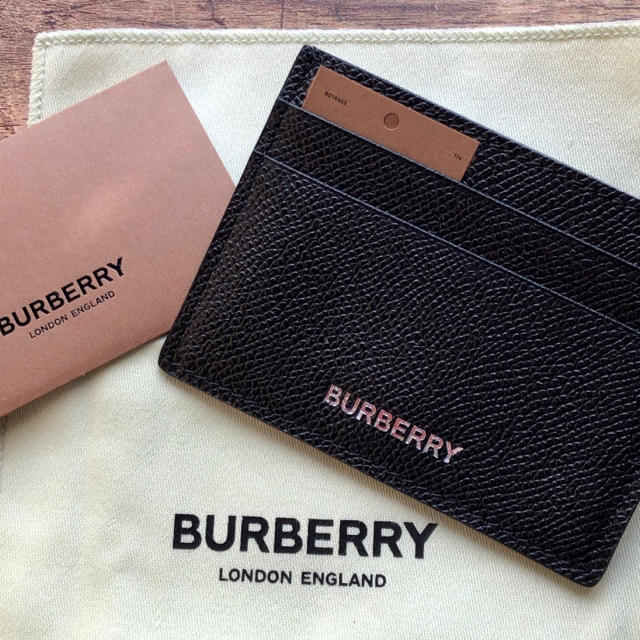 BURBERRY - 新品 バーバリー カードケース ブラック sandon カード