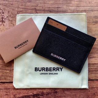 バーバリー(BURBERRY)の新品　バーバリー　カードケース　ブラック　sandon カードホルダー(名刺入れ/定期入れ)