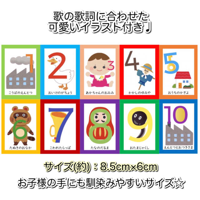 すうじのうた 数字の歌 カードの通販 By ハンドメイド知育教材 ラクマ すうじのうた 数字の歌 カードの通販 By ハンドメイド知育教材 ラクマ