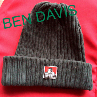 ベンデイビス(BEN DAVIS)のBEN DAVIS 深緑 ニット帽(ニット帽/ビーニー)