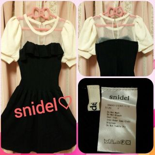 スナイデル(SNIDEL)のsnidel♡ニットワンピ(ミニワンピース)