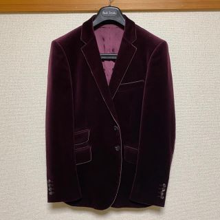 ポールスミス(Paul Smith)のポールスミス ワインレッド ジャケット ベロア(テーラードジャケット)