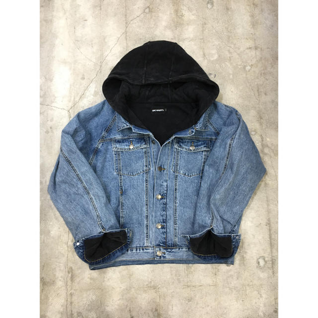 FEAR OF GOD(フィアオブゴッド)の送料無料　新品未使用　リバーシブルフーデッドデニムジャケット　XL メンズのジャケット/アウター(Gジャン/デニムジャケット)の商品写真