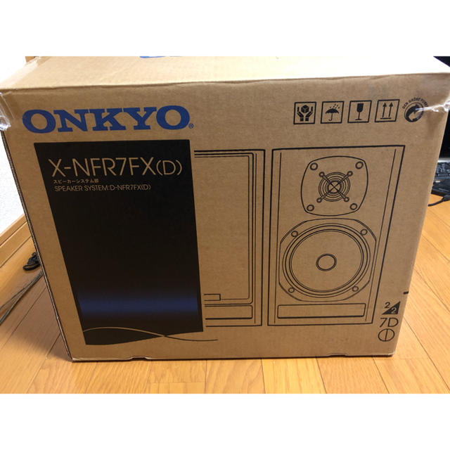 ONKYO(オンキヨー)のオンキョー ONKYO ハイレゾ対応スピーカー　X-NFR7FX(D) スマホ/家電/カメラのオーディオ機器(スピーカー)の商品写真