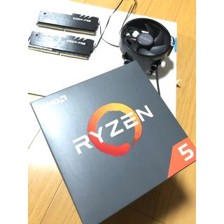 AMD Ryzen5 2600とTeam DDR4 8gb 2400MHz(PCパーツ)