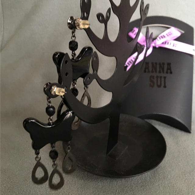 ANNA SUI(アナスイ)のアナスイ  ブラック バタフライ ピアス レディースのアクセサリー(ピアス)の商品写真