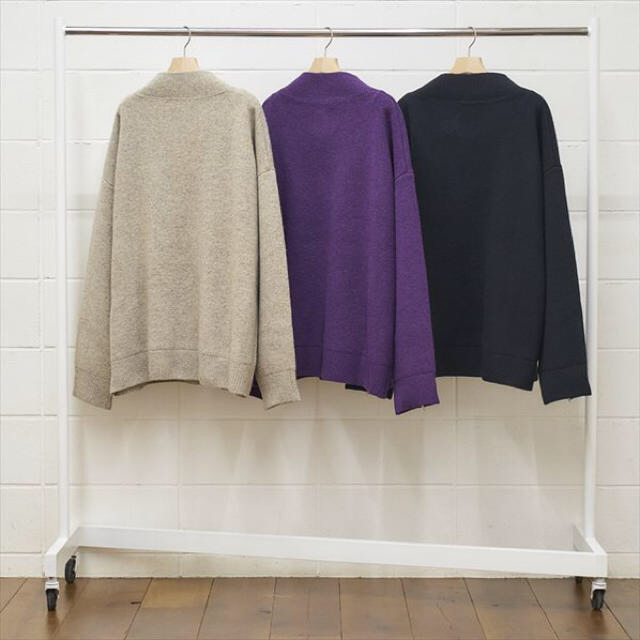 UNUSED V NECK Zip Knit アンユーズド Vネックニット 1