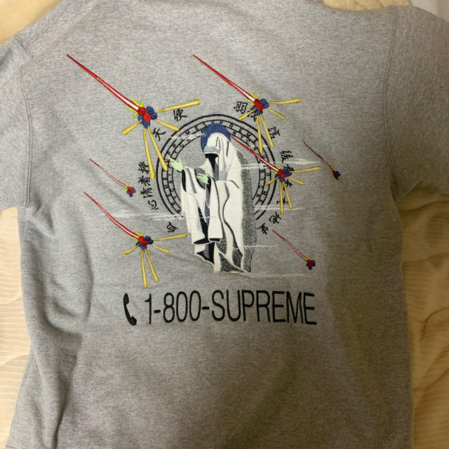 定価以下！supreme　1-800 Hooded Sweatshirt グレー