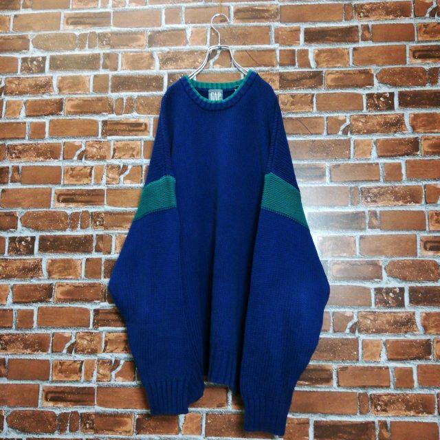 【OLD GAP】【バイカラー】☆シンプルコーデ ビッグサイズ セーター 1