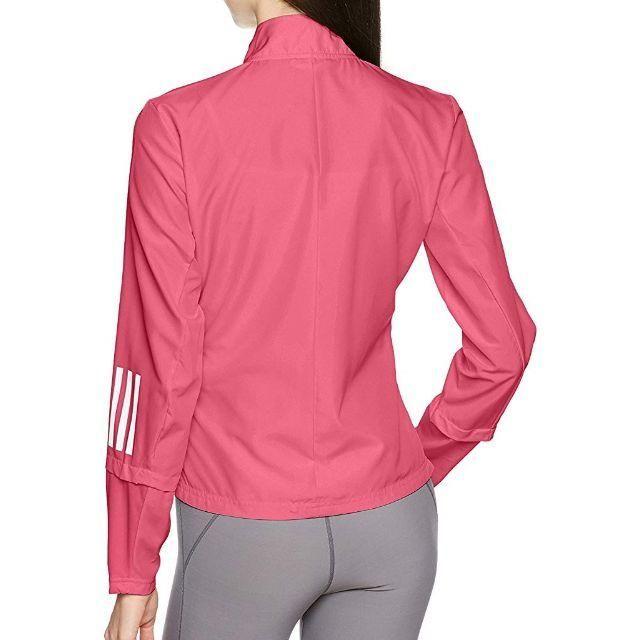 adidas(アディダス)のアディダス ランニングジャケット BUF45 レディース Mサイズ ピンク レディースのジャケット/アウター(ナイロンジャケット)の商品写真