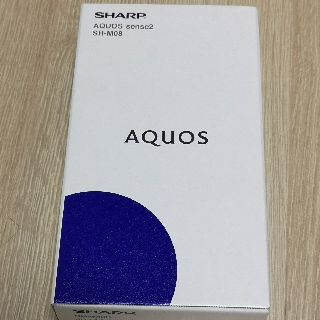 SHARP(シャープ)の【なつさん専用】未開封　AQOUS sense2 SH-M08 　SIMフリー スマホ/家電/カメラのスマートフォン/携帯電話(スマートフォン本体)の商品写真