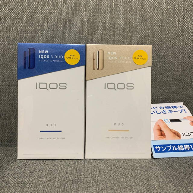 IQOS - 新品未使用未開封★IQOS3 DUO ホワイト/ブルー★ 最新型アイコスデュオの通販 by らくま's shop｜アイコスならラクマ