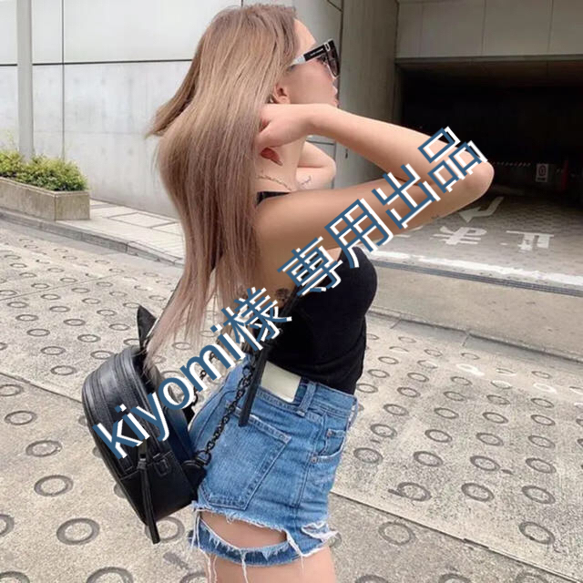 GYDA(ジェイダ)の専用出品 GYDA BACK RIPPED デニムショートパンツ レディースのパンツ(ショートパンツ)の商品写真