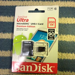 サンディスク(SanDisk)のSanDisk ultra microSDXCメモリカード200GB(PC周辺機器)