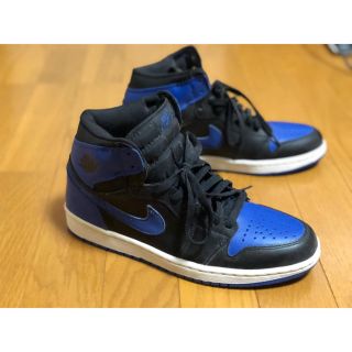 ナイキ(NIKE)のNIKE AIR JORDAN 1 RETRO 黒青(スニーカー)