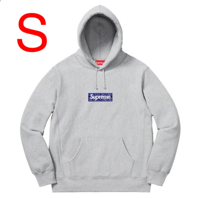 人気商品は Supreme グレー フーディー ボックスロゴ バンダナ