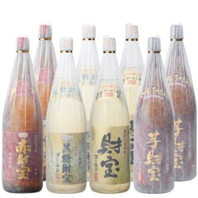 食品/飲料/酒財宝 焼酎 4種 8本 セット