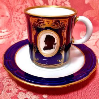 ウェッジウッド(WEDGWOOD)のWEIMAR ワイマール デミタスカップ モーツァルト アンティーク コーヒー(グラス/カップ)