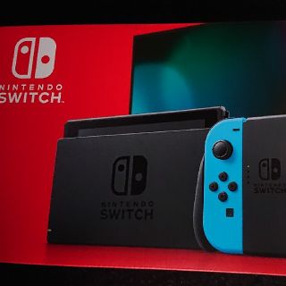 ニンテンドウ(任天堂)のNintendo Switch JOY-CON(L) ネオンブルー/(R) ネオ(家庭用ゲーム機本体)