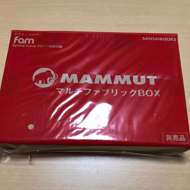 Mammut(マムート)のfam Spring 2017付録 マムート マルチファブリックBOX スポーツ/アウトドアのアウトドア(その他)の商品写真