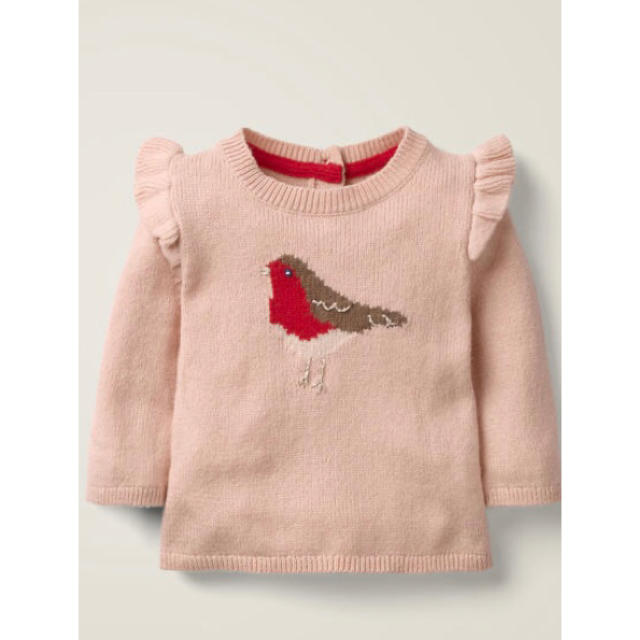 Boden(ボーデン)の完売品　新品　ミニボーデン  鳥さん　ニット キッズ/ベビー/マタニティのキッズ服女の子用(90cm~)(ニット)の商品写真