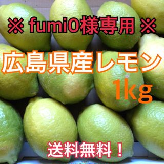 【fumi0様専用】レモン 広島県産 化学農薬不使用 大崎上島産 瀬戸内 1kg(フルーツ)