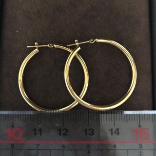 18k フープピアス(ピアス(両耳用))