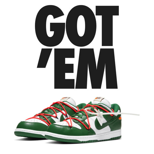 驚きの価格が実現! Off-White × Nike - NIKE dunk 28.0cm low