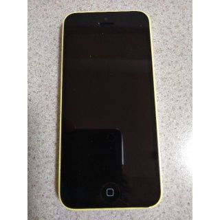 アップル(Apple)のiPhone5c au 16GB　イエロー 中古　美品(スマートフォン本体)