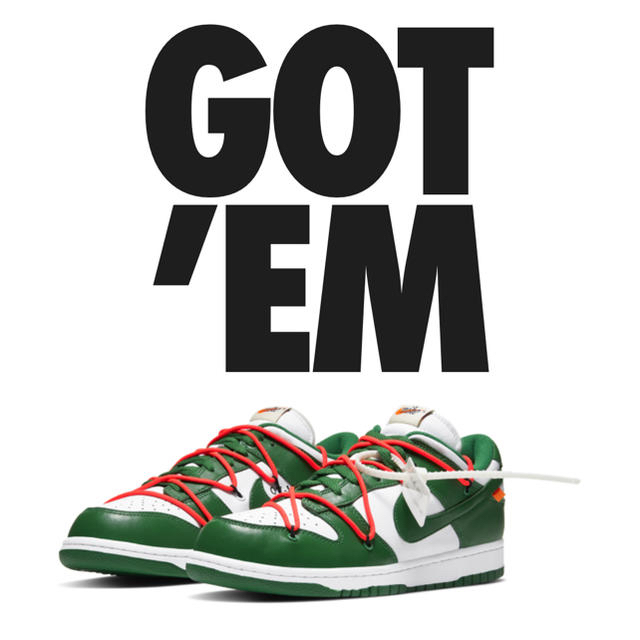 種類豊富な品揃え NIKE 30cm LOW DUNK NIKE × おでんくん専用OFF-WHITE