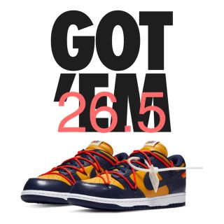 ナイキ(NIKE)のNIKE DUNK LOW OFF-WHITE 26.5(スニーカー)