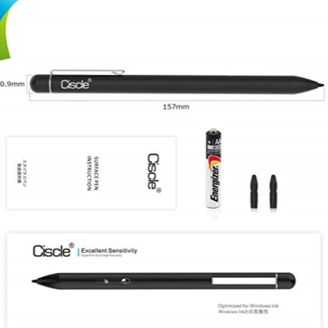Surface pro ペン サーフェスペン 極細1.0mmペン先 スマホ/家電/カメラのPC/タブレット(PC周辺機器)の商品写真
