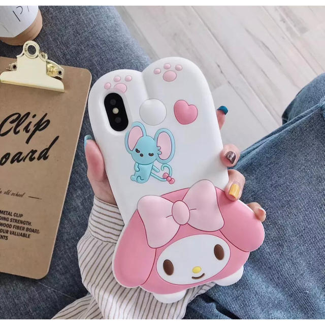 マイメロディ(マイメロディ)の新品 ♡ マイメロ iPhoneXR ケース 白 スマホ/家電/カメラのスマホアクセサリー(iPhoneケース)の商品写真