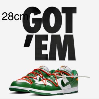 オフホワイト(OFF-WHITE)のOFF-WHITE × NIKE DUNK LOW 28cm 新品(スニーカー)