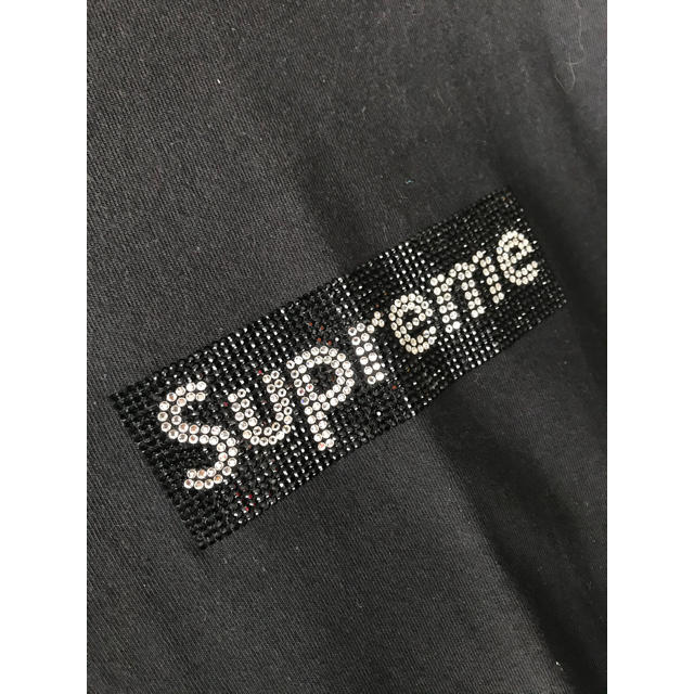 Supreme(シュプリーム)のsupreme swarovski box logo tee black メンズのトップス(Tシャツ/カットソー(半袖/袖なし))の商品写真