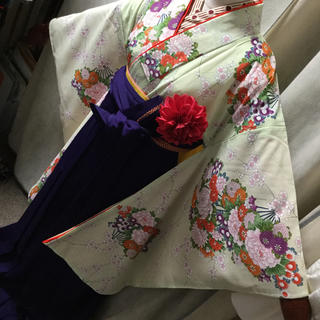 袴セット　卒業式　ちはやふる　正絹　アンティーク