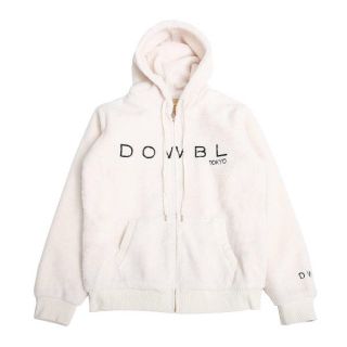 ダブル(DOWBL)の新品　送料無料　DOWBL ボアフリースパーカー　ホワイト42(S)(パーカー)