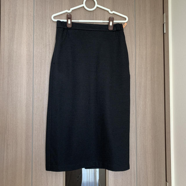 UNIQLO(ユニクロ)のUNIQLO ウール混タイトスカート 黒 レディースのスカート(ロングスカート)の商品写真