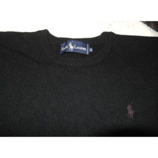 ラルフローレン(Ralph Lauren)の■美品　「ラルフローレン RalphLauren」　セーター 　メンズ　 黒(ニット/セーター)