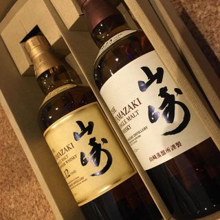 サントリー(サントリー)の山崎12年 700ml １本 山崎シングルモルト700ml １本飲みくらべセット(ウイスキー)