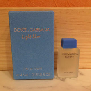 ドルチェアンドガッバーナ(DOLCE&GABBANA)のライト ブルー ミニ香水 D&G(香水(女性用))