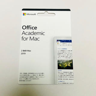 マイクロソフト(Microsoft)のOffice Academic for Mac 2019(PC周辺機器)