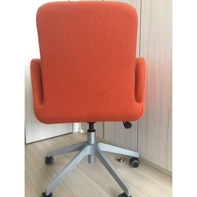 IKEA - IKEA オフィスチェア オレンジ3個セットの通販 by 布団 IKEA - IKEA オフィスチェア オレンジ3個セットの通販 by 布団