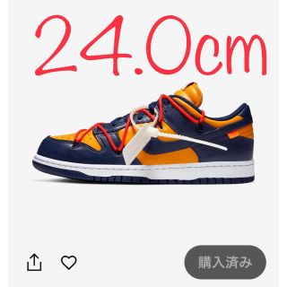 ナイキ(NIKE)のOFFWHITE NIKE DUNK LOW オフホワイト ナイキダンクロー(スニーカー)