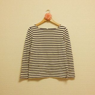 ユニクロ(UNIQLO)のボートネックボーダーT(Tシャツ(長袖/七分))