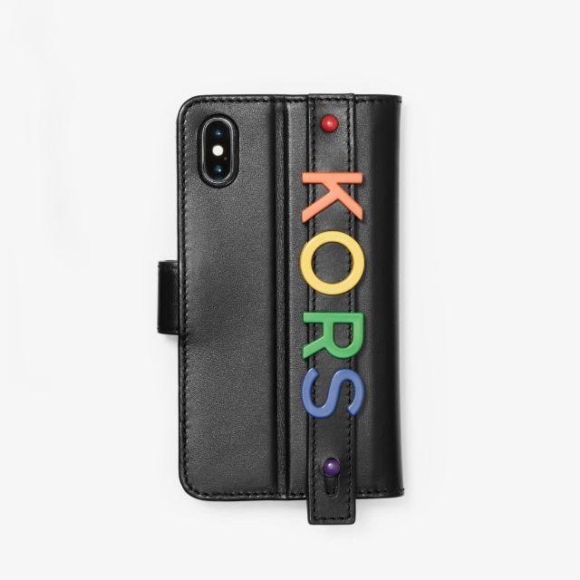 Michael Kors(マイケルコース)のMichael Kors 手帳型 ハンドストラップ iPhoneケース スマホ/家電/カメラのスマホアクセサリー(iPhoneケース)の商品写真