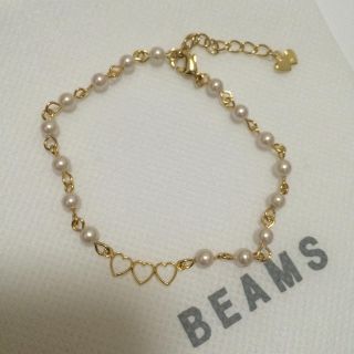 ビームス(BEAMS)の3連 ハートブレスレット(ブレスレット/バングル)