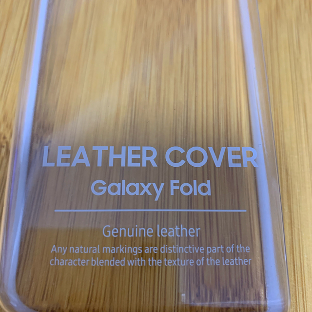 Galaxy(ギャラクシー)の＊チャコ様専用＊　LEATHER COVER Galaxy Fold (中古)  スマホ/家電/カメラのスマホアクセサリー(Androidケース)の商品写真