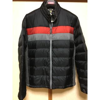 エディーバウアー(Eddie Bauer)のエディーバウアー　ラミーパワーダウンジャケット　ブラック／レッド　US-L(ダウンジャケット)